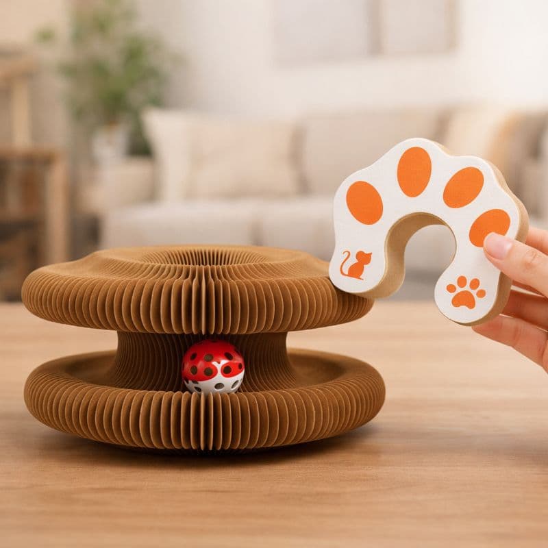 Alora Zen™ – El rascador modular que relaja, entretiene y conecta con tu gato