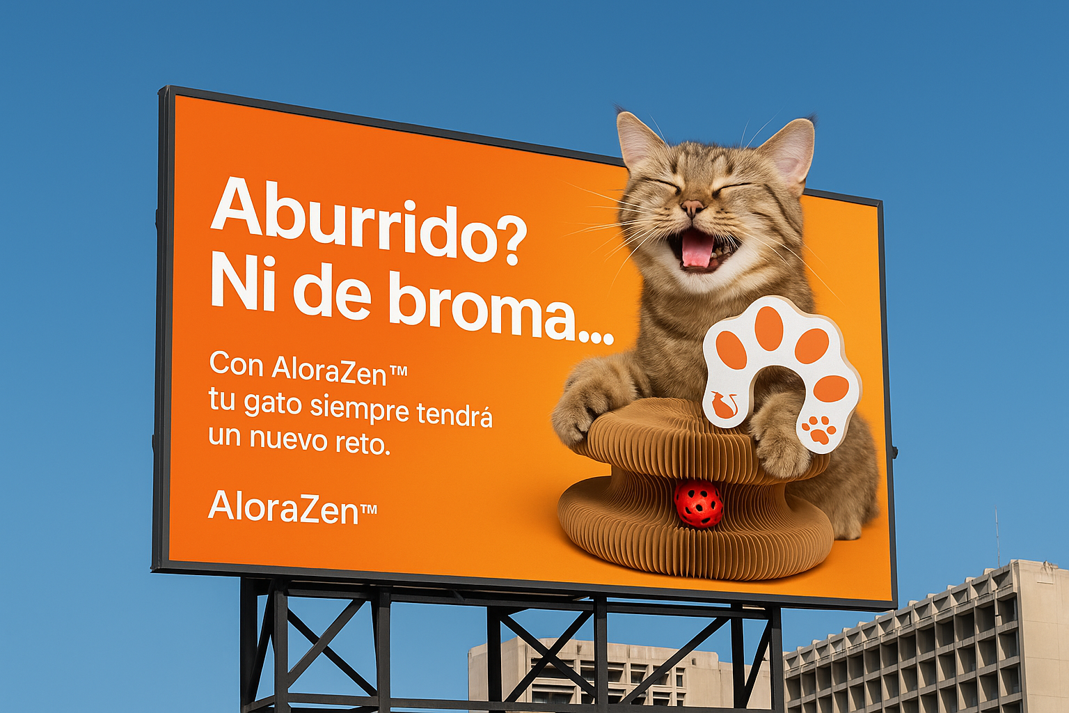 Alora Zen™ – El rascador modular que relaja, entretiene y conecta con tu gato