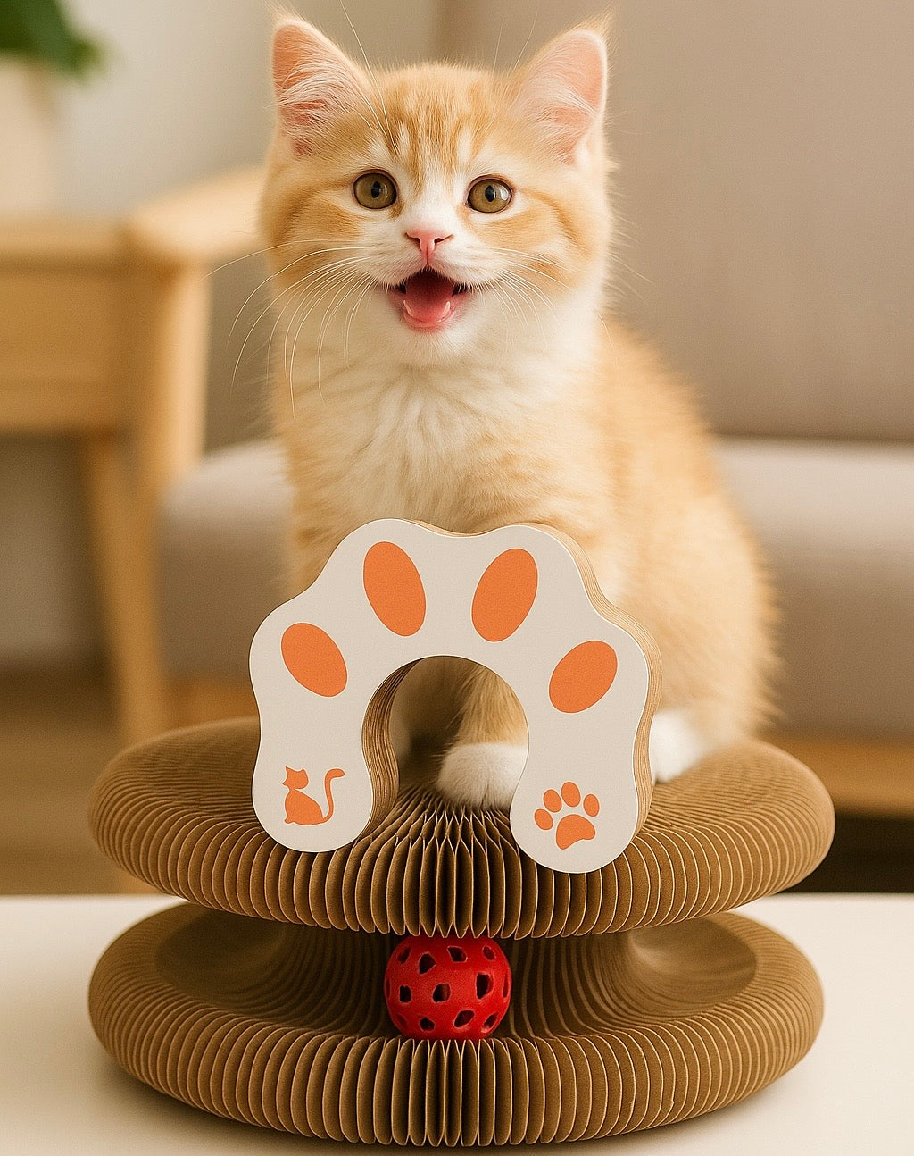 Alora Zen™ – El rascador modular que relaja, entretiene y conecta con tu gato