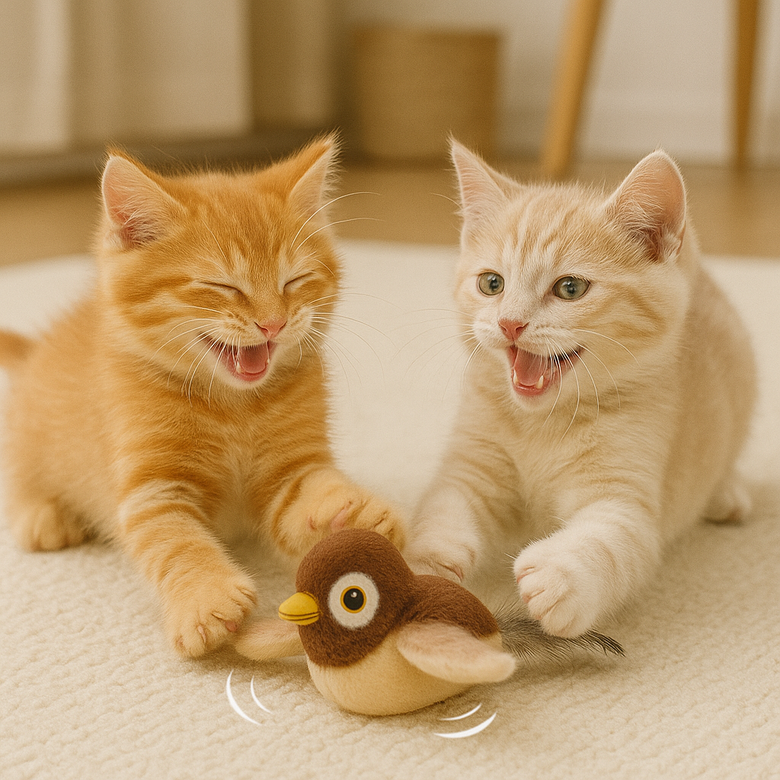 AloraFly™ – El pájaro interactivo que despierta el instinto cazador de tu gato