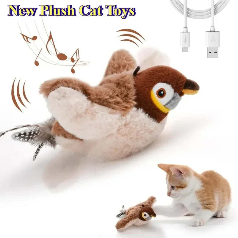 AloraFly™ – El pájaro interactivo que despierta el instinto cazador de tu gato