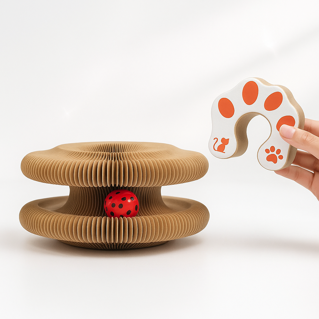 Alora Zen™ – El rascador modular que relaja, entretiene y conecta con tu gato